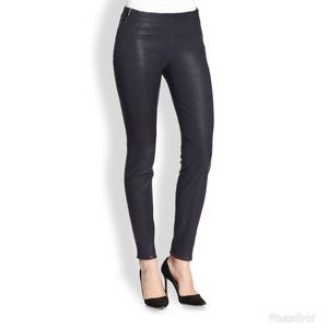 Theory Keil Danish Deep Navy Leather Legging